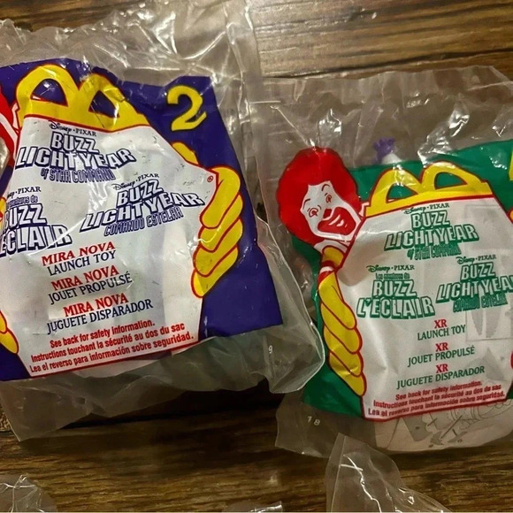 NIP Vintage (Lot of 4) 2001 Buzz Lightyear McDonalds Toys Launch Toys - Picture 3 of 5